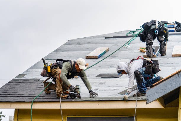 Professional Gutter Installation technician working in Carthage, NY